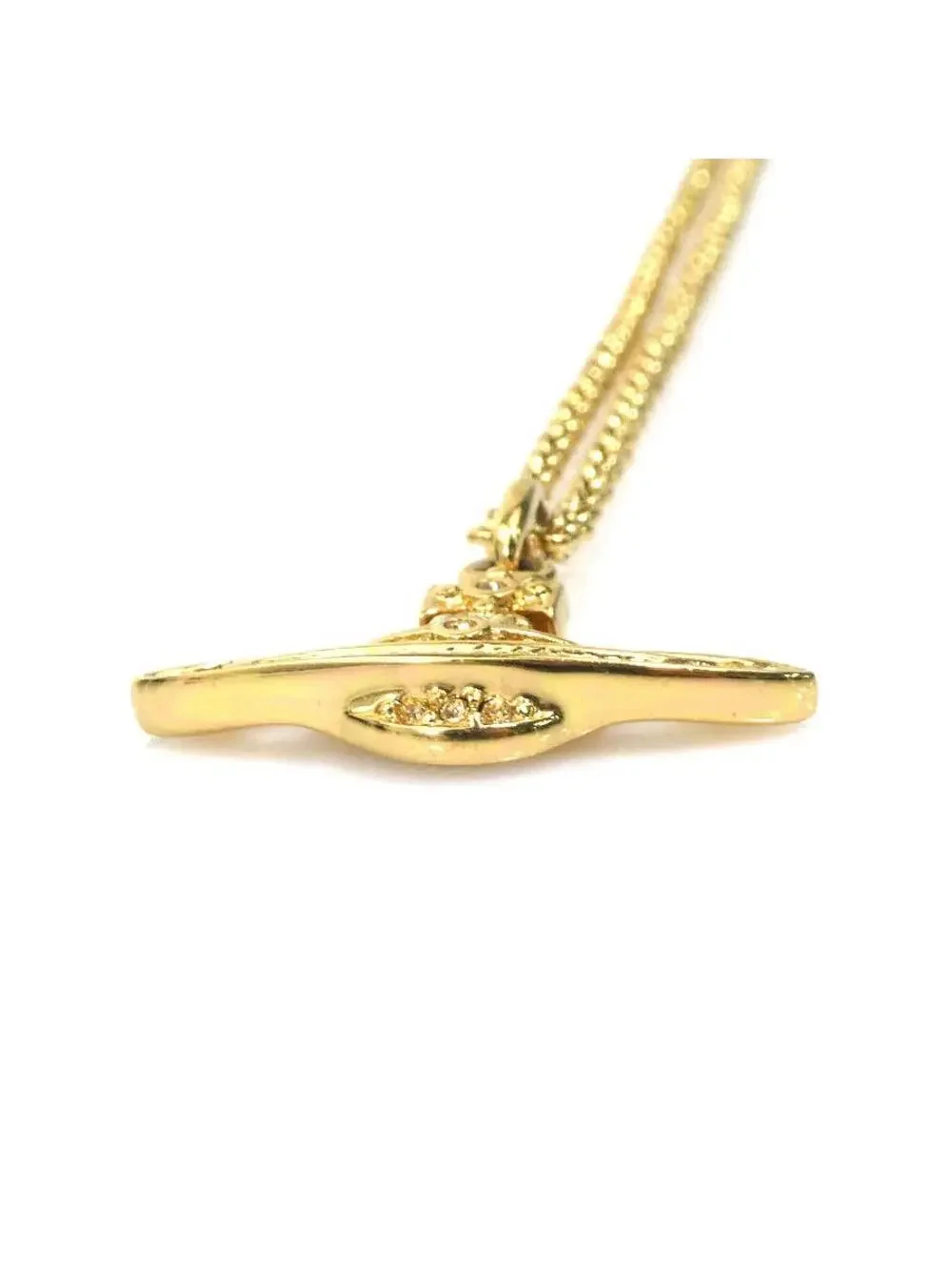 Auth Vivienne Westwood Necklace Gold #337994V15B